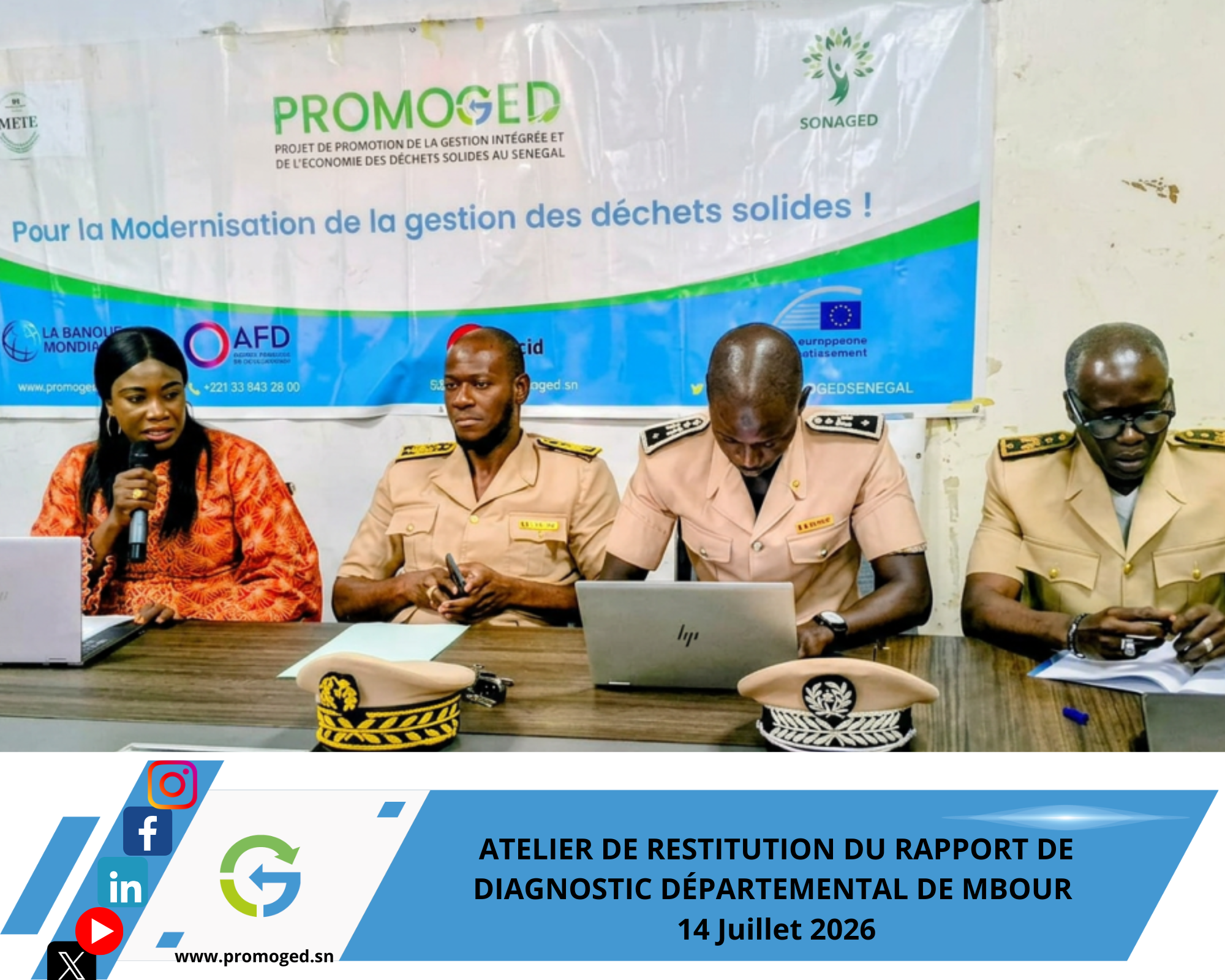 le processus d’accompagnement des communes polarisées par le Centre Intégré de Valorisation des Déchets (CIVD) de Sandiara et le Centre de Tri et de Transfert (CTT) de Malicounda,